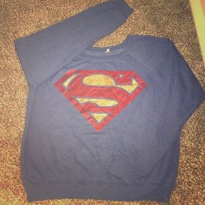 A long sleeve superman sweatshirt